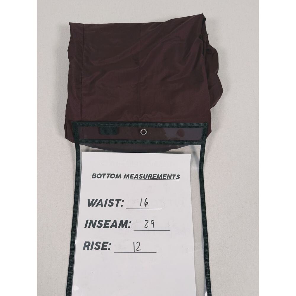 Nike Womens Wide Leg Track Pants Size Large Maroon Ankle Zip Pull Sporty Running - Picture 7 of 7